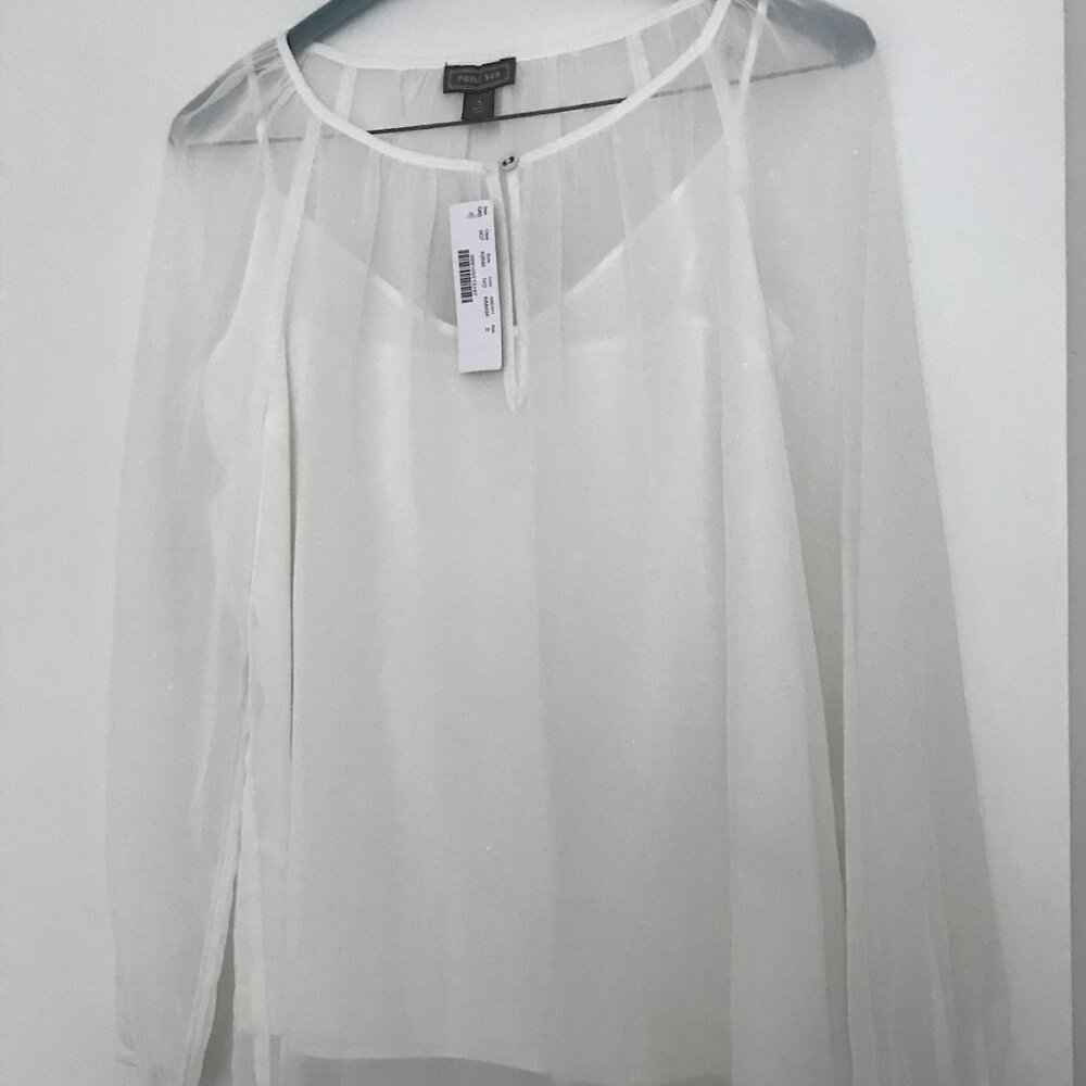 Point Sur (JCrew) white blouse
